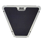 Prtotection de radiateur d'huile noir et titane r&g ducati streetfight