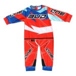 Pyjama 1 pi�ce bud racing orange - 6 / 12 mois