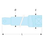Rallonge 1 / 4  facom longueur 55mm