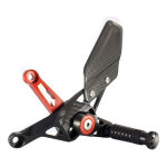 Commandes recules ajustables noir et rouge gilles tooling mue2 mv ag