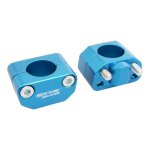 Rehausse de pontets de guidon star bar alu 28, 6mm bleu