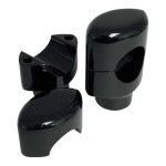 Rehausseurs drag specialties pour guidon 1'' hauteur 3, 8 cm noir bri