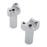 Rehausseurs drag specialties pour guidon 1'' hauteur 8, 9 cm chrome