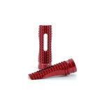 Repose - pieds v - parts racing evo 2 rouges