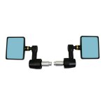 Rtroviseurs avoc chicago rectangle alu cnc noir