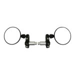 Rtroviseurs avoc milwauk rond alu cnc noir