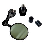 Rtroviseur embout de guidon racing moto technology noir