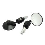 Rtroviseurs d embout de guidon vintage cnc noir