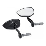 R�troviseurs kuryakyn embout de guidon phantom aluminium forg� noir