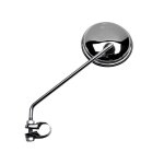 R�troviseur v - parts gauche rond �105 fixation collier - chrom�