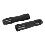 Revtement de poigne antidrapante avec embout de guidon noir anod