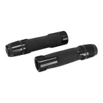 Revtement de poigne antidrapante avec embout de guidon noir anod