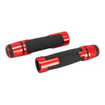 Revtement de poigne antidrapante avec embout de guidon rouge ano