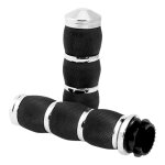 Revêtements de poignées avon grips air cushion superbike chromés av Revêtements de poignées avon grips air cushion superbike chromés av