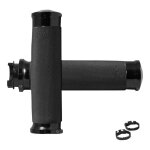 Revêtements de poignées avon grips custom contour noir pour kawasaki Revêtements de poignées avon grips custom contour noir pour kawasaki