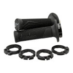 Rev�tements de poign�es domino - lock - on d100 full grip 116mm - noir