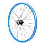 Roue arri�re fixie velox 430 700c flip / flop bleu � axe plein (28mm)
