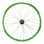 Roue arri�re fixie velox 430 700c flip / flop vert � axe plein (28mm)