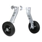 Roues stabilisatrices vlo newton renforces en plastique noir (20 ,