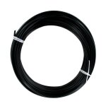 Rouleau de 25 mtres de gaine fil plat 5mm noire avec tflon
