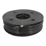 Rouleau de 25m de gaine noir universelle velox � fil plat � 25 / 10