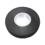 Ruban adhsif toile pour faisceau lectrique noir 19mm x 25m