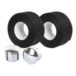 Ruban de guidon v�lo velox tressostar 90 coton noir 20mm (2, 80m)
