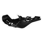 Sabot moteur polisport fortress en phd noir + protection de biellette