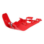 Sabot moteur polisport fortress en phd rouge avec protection de bielle