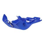 Sabot moteur polisport fortress en phd bleu + protection de biellette