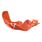 Sabot moteur polisport fortress en phd orange + protection de biellett