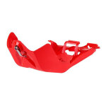 Sabot moteur polisport fortress en phd rouge + protection de biellette