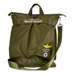 Sac de casque en nylon, vert d'origine 607870m01gn moto guzzi