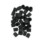 Sachet de 100 bouchons de valve plastique noir