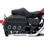 Sacoches lat�rales saddlemen desperado slant noires / chrom�es sans fi