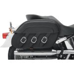 Sacoches lat�rales saddlemen drifter slant noires harley davidson fxs