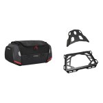 Sacoche de selle sw - motech rackpack + porte - bagages + extension harley
