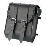 Sacoche de sissybar willie & max double sangles chrome cuir synth�tiq
