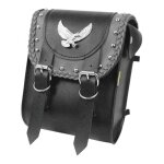Sacoche de sissybar willie & max double sangles cuir synth�tique bord