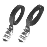 Sangles v bike pour pdale de vlo en nylon noir