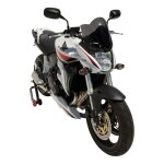 Saute - vent ermax 31 cm honda cb 600 n hornet 07 - 10 gris satin opaque