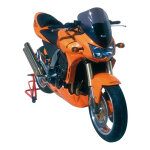 Saute - vent ermax haute protection 36 cm kawasaki z 1000 03 - 06 noir fon