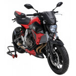 Saute - vent ermax sport 27 cm yamaha mt - 07 14 - 17 noir satin opaque