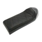 Selle café racer c - racer universelle noir, capot arrondi Selle café racer c - racer universelle noir, capot arrondi