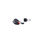 Selle enfant bmx noire / blanche 240x140 mm Selle enfant bmx noire / blanche 240x140 mm