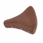 Selle marron avec ressorts chroms pour cyclomoteur solex / mbk / peu