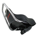 Selle noir avec dosseret chrome pour peugeot 103 chopper Selle noir avec dosseret chrome pour peugeot 103 chopper