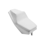 Selle polyester grand prix blanche avec mousse Selle polyester grand prix blanche avec mousse