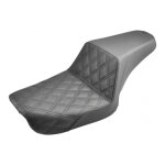 Selle saddlemen (coutures losanges avant) harley davidson dyna 12 - 17