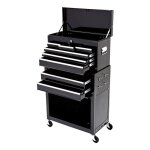 Servante d'atelier brazoline avec caisse � outils acier noir